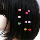 100 PCS Mini Hair Claw Clips For Women Girls Cute Candy Colors Beads  Headw Lt