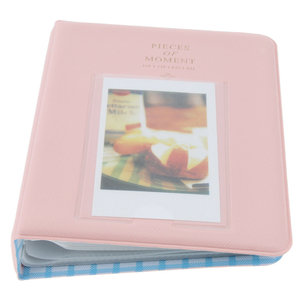 3" Photo Album Book for   Fuji Polaroid Instax Mini 8 50s Film -Pink