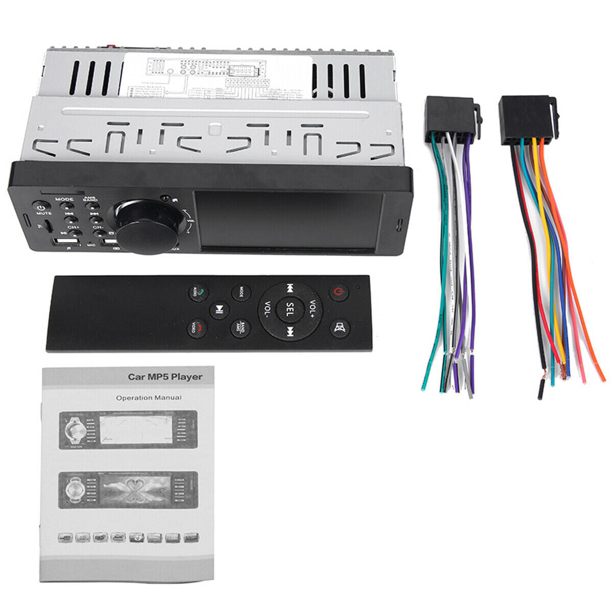 4.1 In 1 Din TFT Car Stereo MP5 Player FM Radio BT4.0 USB Camera Remote Control