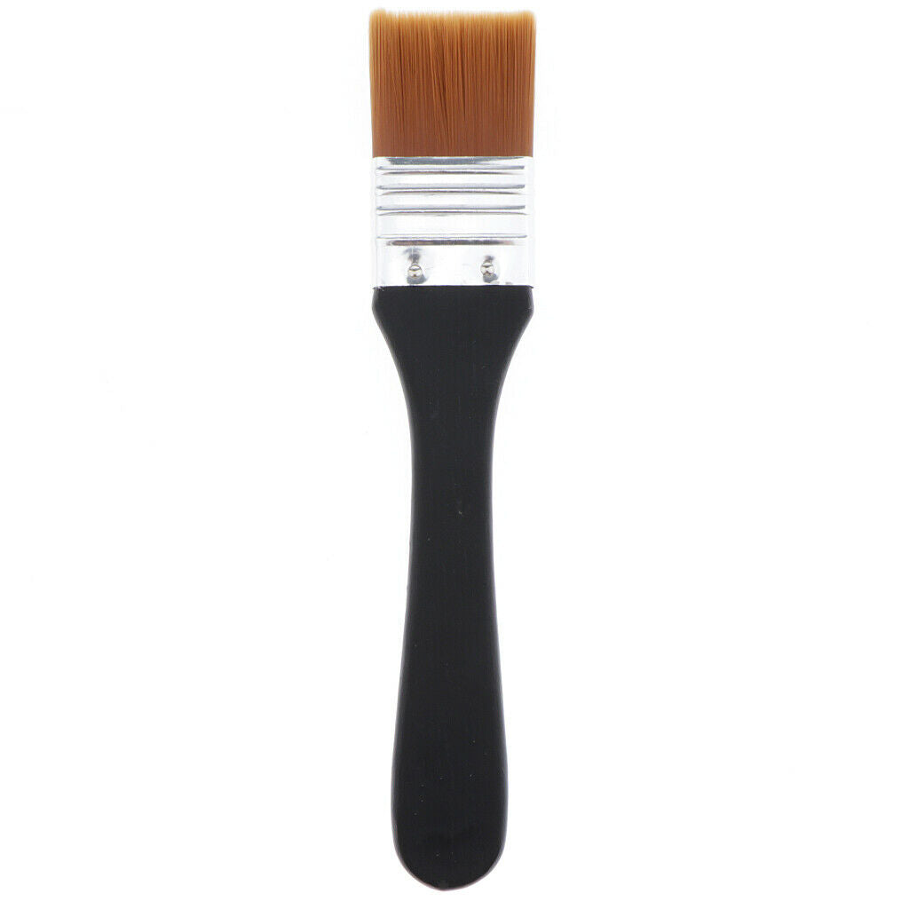 2X Flat Nylon Brush Long Handle Childs NewYear Gift 3cm width,artist brush