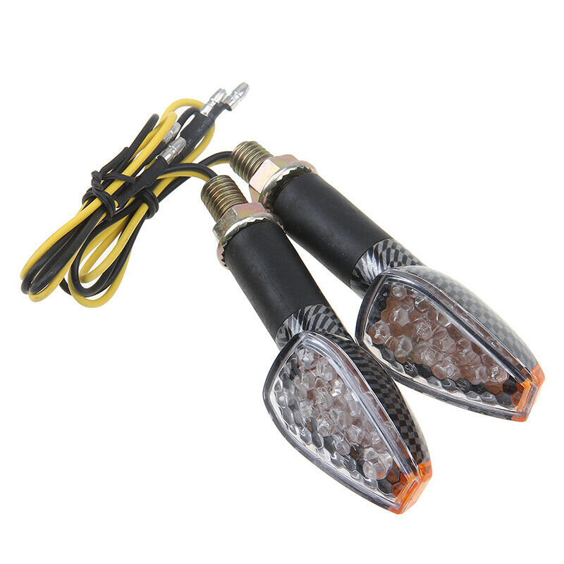 Amber Light LED Turn Signal Lights Indicators Motorcycle Blinker Universal Bikes