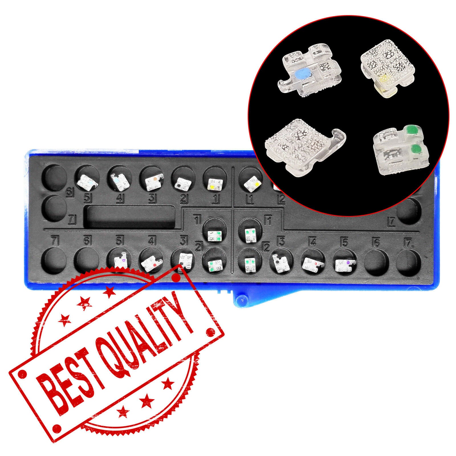 HOT Prob HUBIT Crystal Sapphire Orthodontic Brackets Braces (MBT 022 20Brackets)