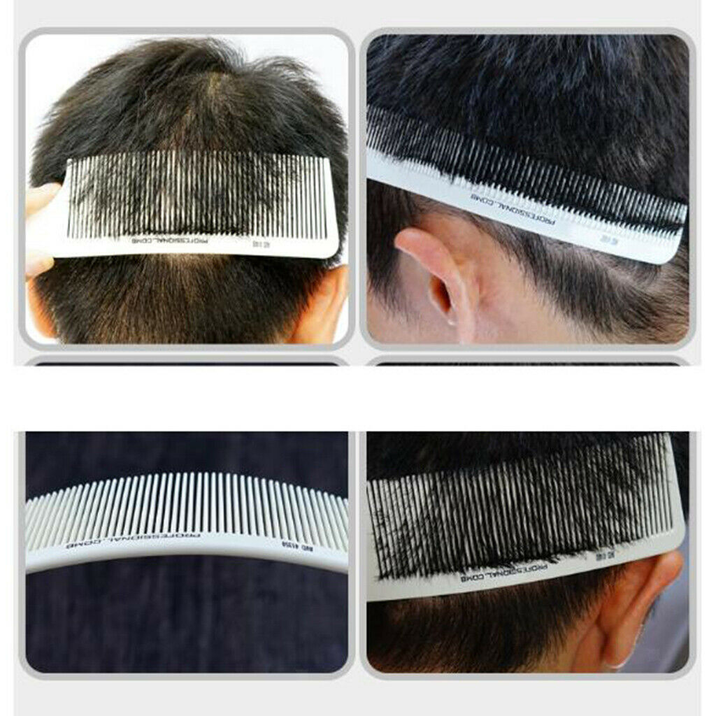 4pcs Pro Curved Shaver Hair Clipping Cutting Comb Barber Flat Top Haircut
