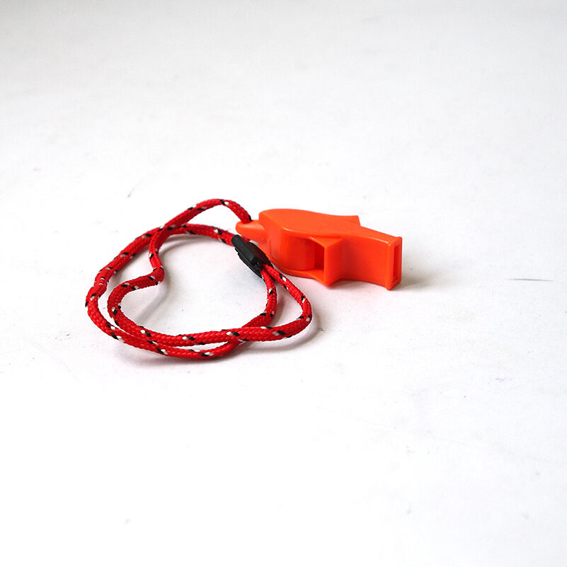 Functional Orange Security Emergency Safety Whistle With Lanyard Camp Hiki.l8