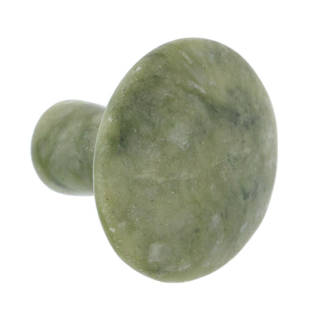 2x Mushroom Natural Jade Massage Stone Gua Sha Tool Set for Body Face Neck Foot