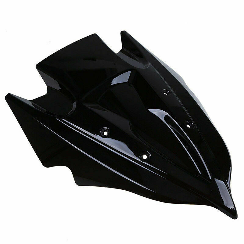 Black Motorcycle Windshield Windscreen ABS Fit for Kawasaki Z750/Z750R 2013-15
