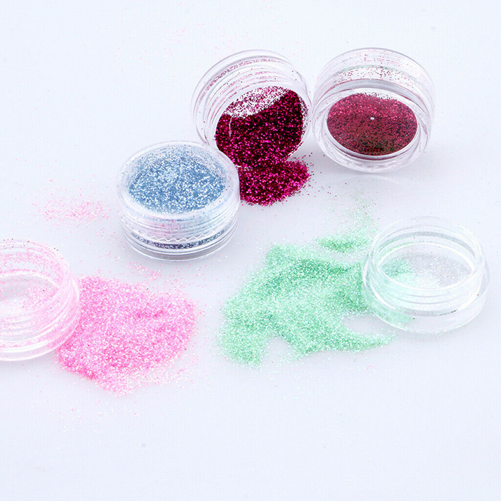 Hair Eye Shiny Luminous Powder Eyeshadow Brush Tattoo Decals Stencils Glue
