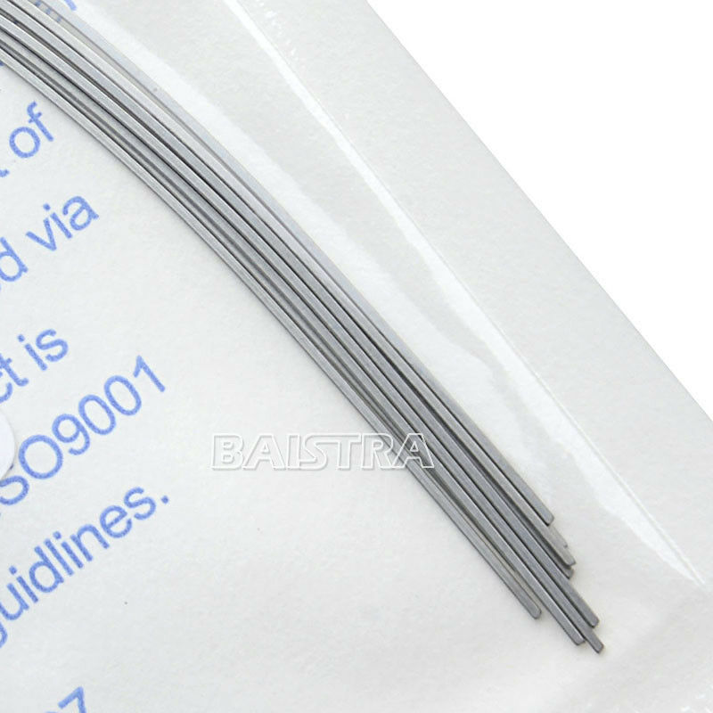50x Dental Ortho Niti Arch Wires Rectangular 17X25 Super Elastic Natural AZDENT