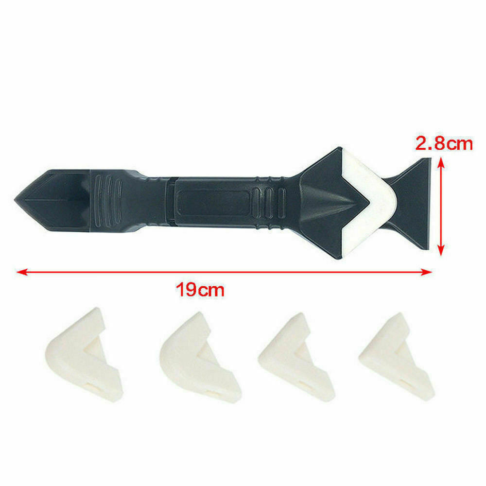 Pro 3In1 Silicone Remover Caulk Finisher Sealant Smooth Scraper Grout Set Tools