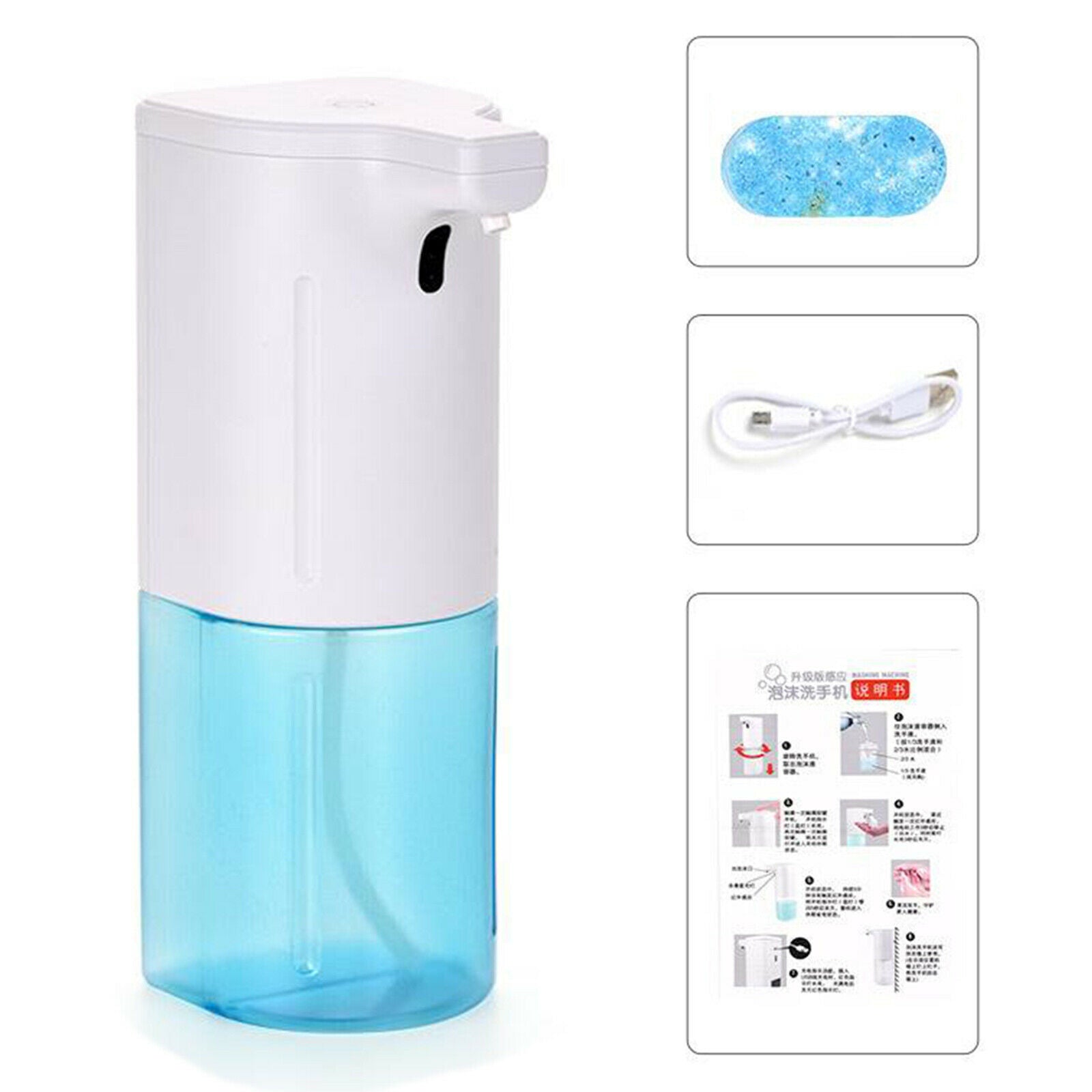 Auto Foam Soap Dispenser Infrared Induction for Bathroom School Easy Refill