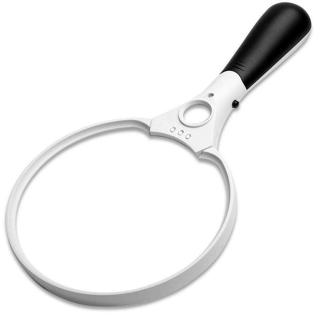 Magnifier Magnifying Glass Reading for Seniors loupe Jewelry With 3 LED 3 Lens