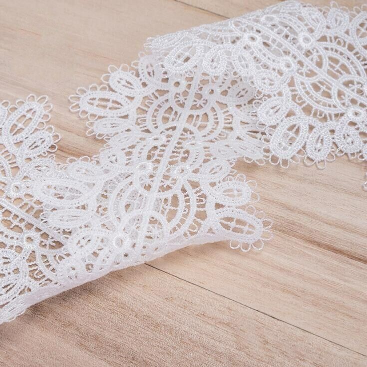 3 Yards Exquisite Crochet embroidery lace Home curtain bedding decoration