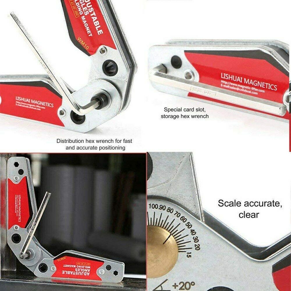 Adjustable Angle Magnet Magnetic Bracket Fixture Angle Clamp Welding Positioner