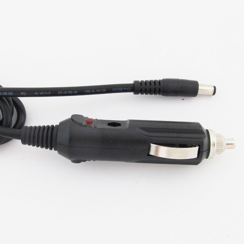 10pcs 1.5M Car Cigarette Lighter Power Supply to DC Plug 2.5x5.5mm 18AWG Cable