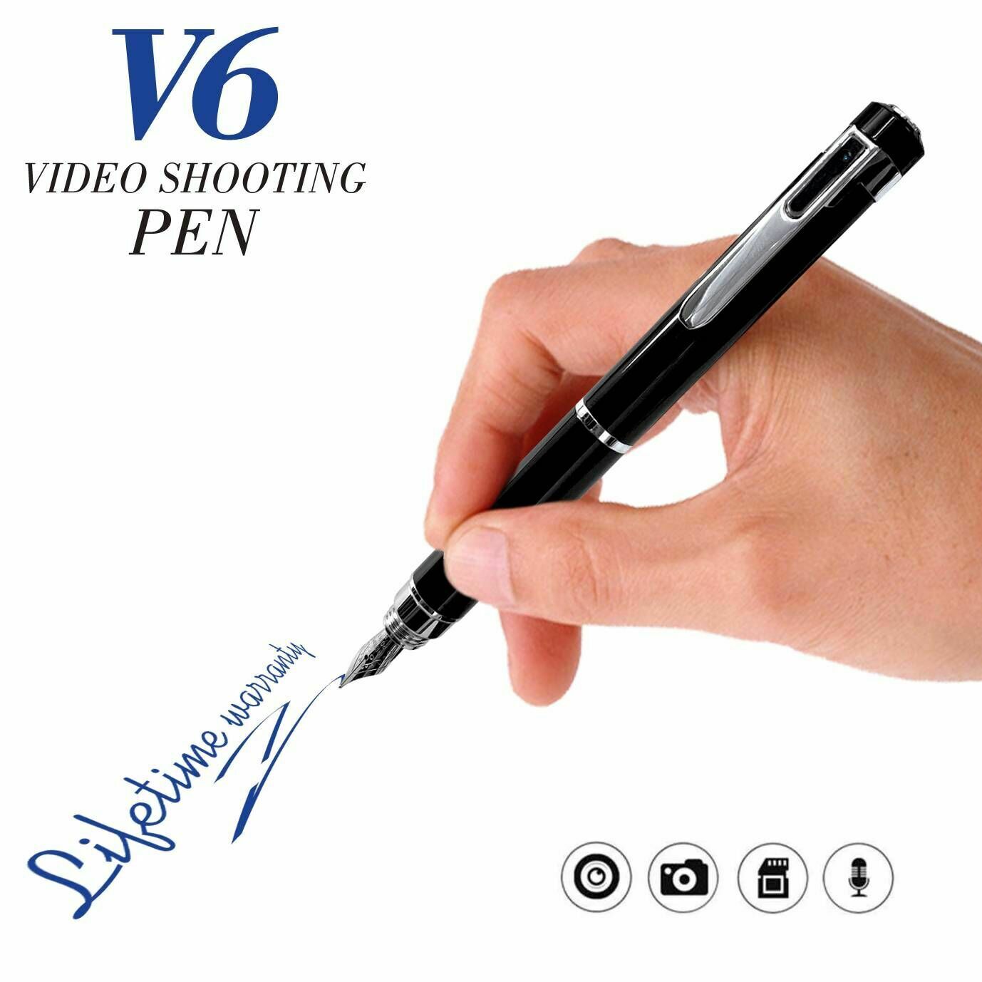 Professional Mini DV Portable Write Pen Push Cam Len Sound Audio Digital Voice