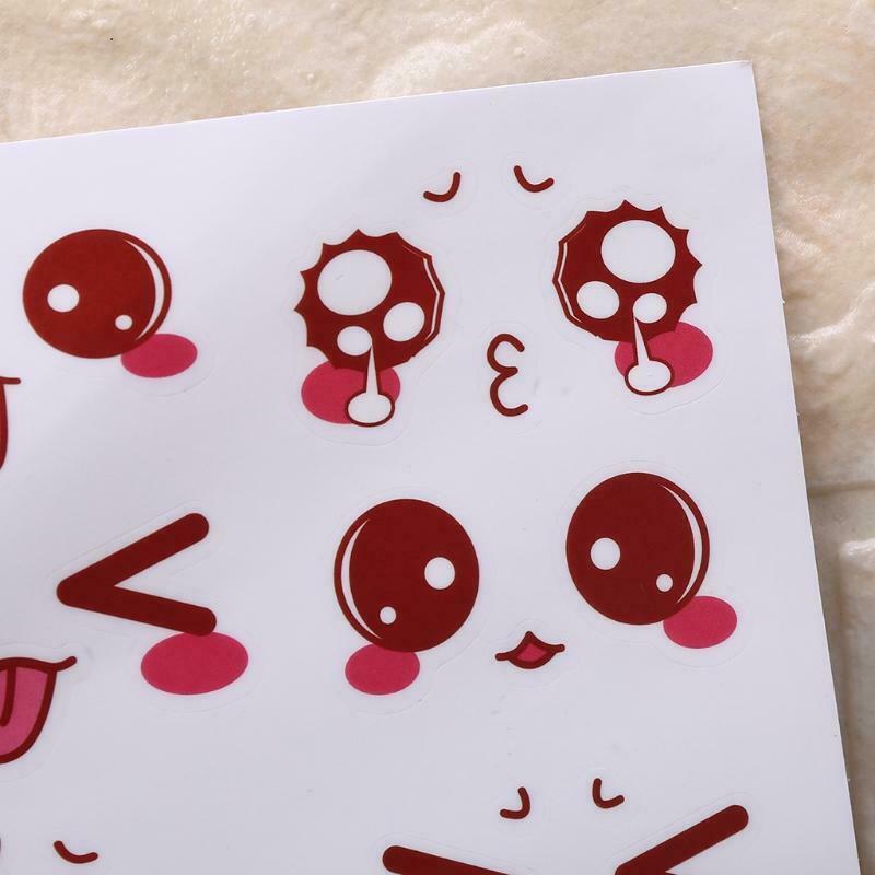 2 Sheets Lovely Cartoon Eyes Stickers Labels DIY Diary Album Scrapbooking Craft