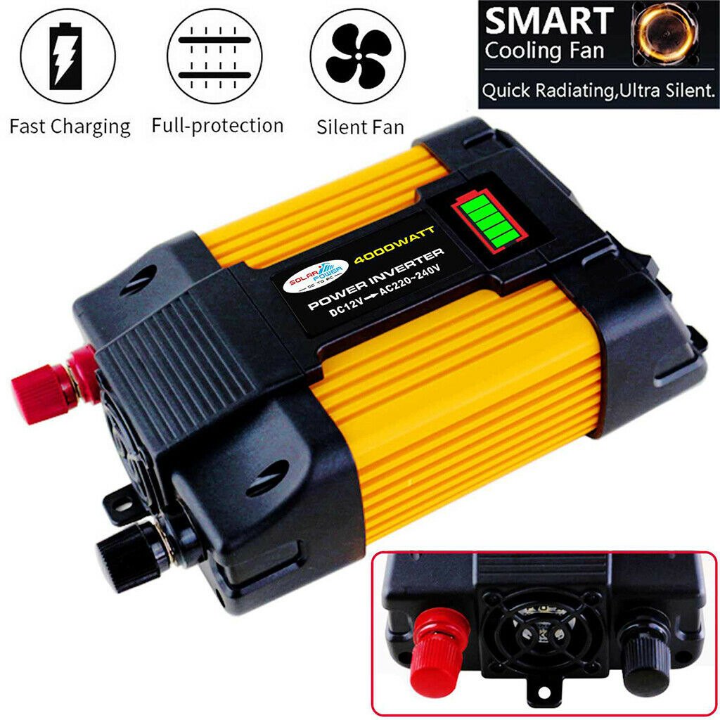 Car Power Inverter Solar Converter Modified Wave for Car RV Universal 4000W
