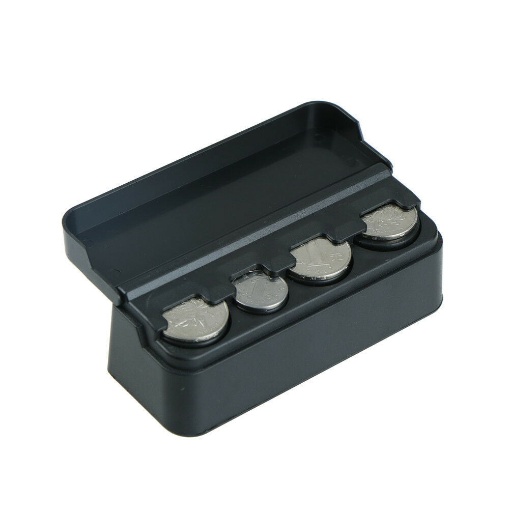 Car Interior Coin Pocket Cases Holder Plastics Storage Box Dispenser Orga.l8