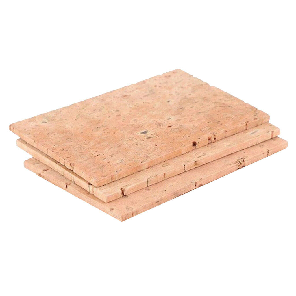 Natural 3 Pcs Wooden Cork Sheet Alto Tenor Saxophone Accessories Parts