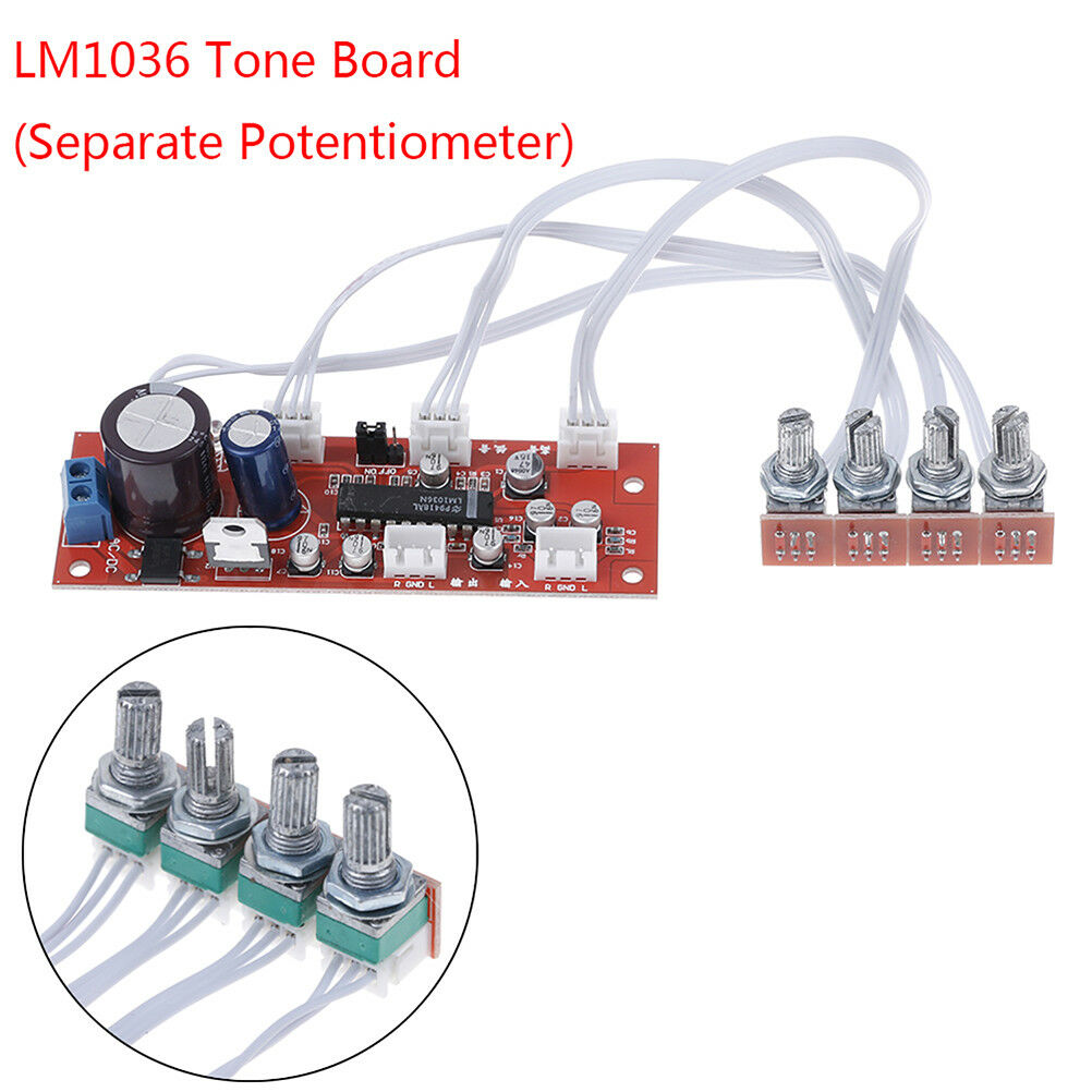 LM1036 tone board separate potentiometer treble bass balance volume control DD