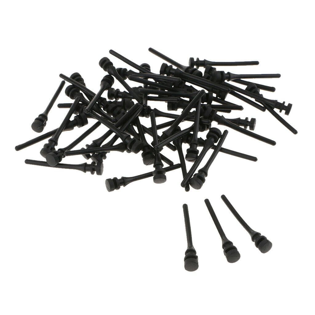 20pcs PC Fans Coolers Silicone Rubber Screws Pin Rivet Brackets, Black