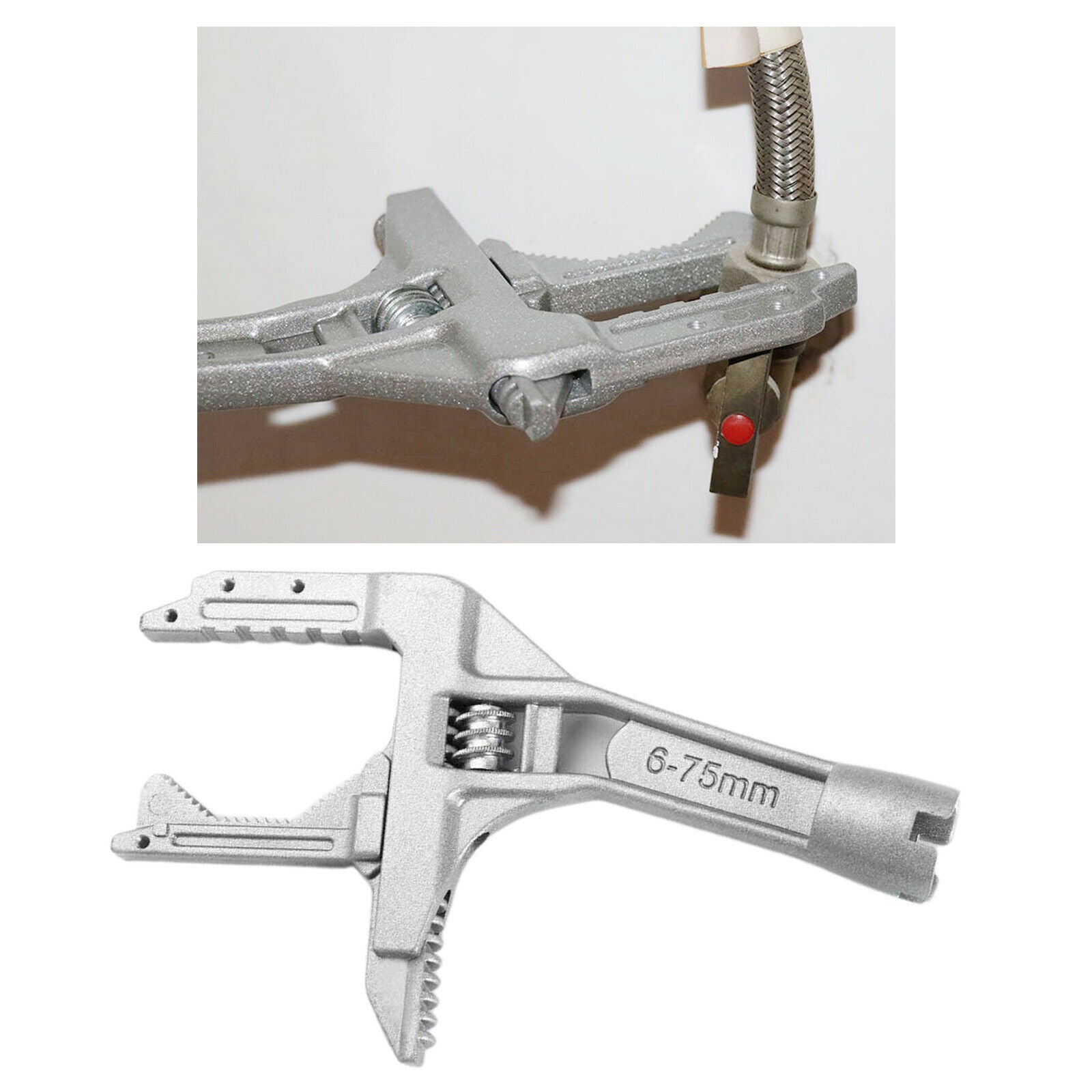 6-78mm Aluminum Alloy Wide Mouth Adjustable Wrench Tool Universal Key Nut Wrench