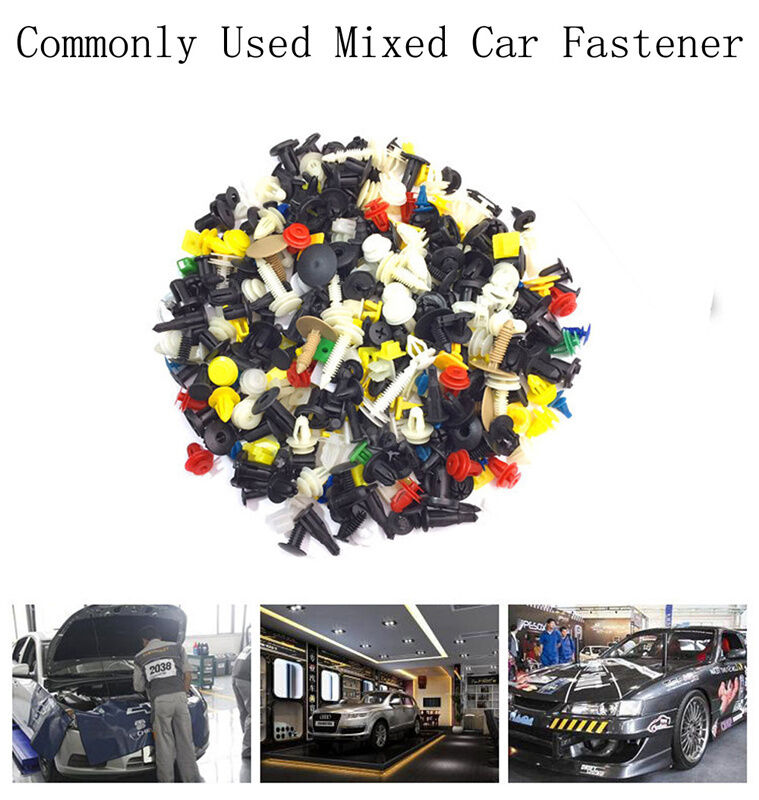 1000X Mixed Auto Car Truck Bumper Clips Rivet Door Panel Fender Liner Fastener