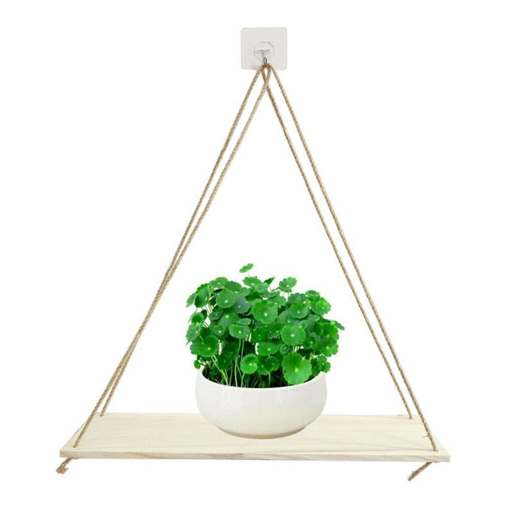 4pcs Hanging Wall Mounted Shelves Plant Basket  Hanging Rack Organiser Decor