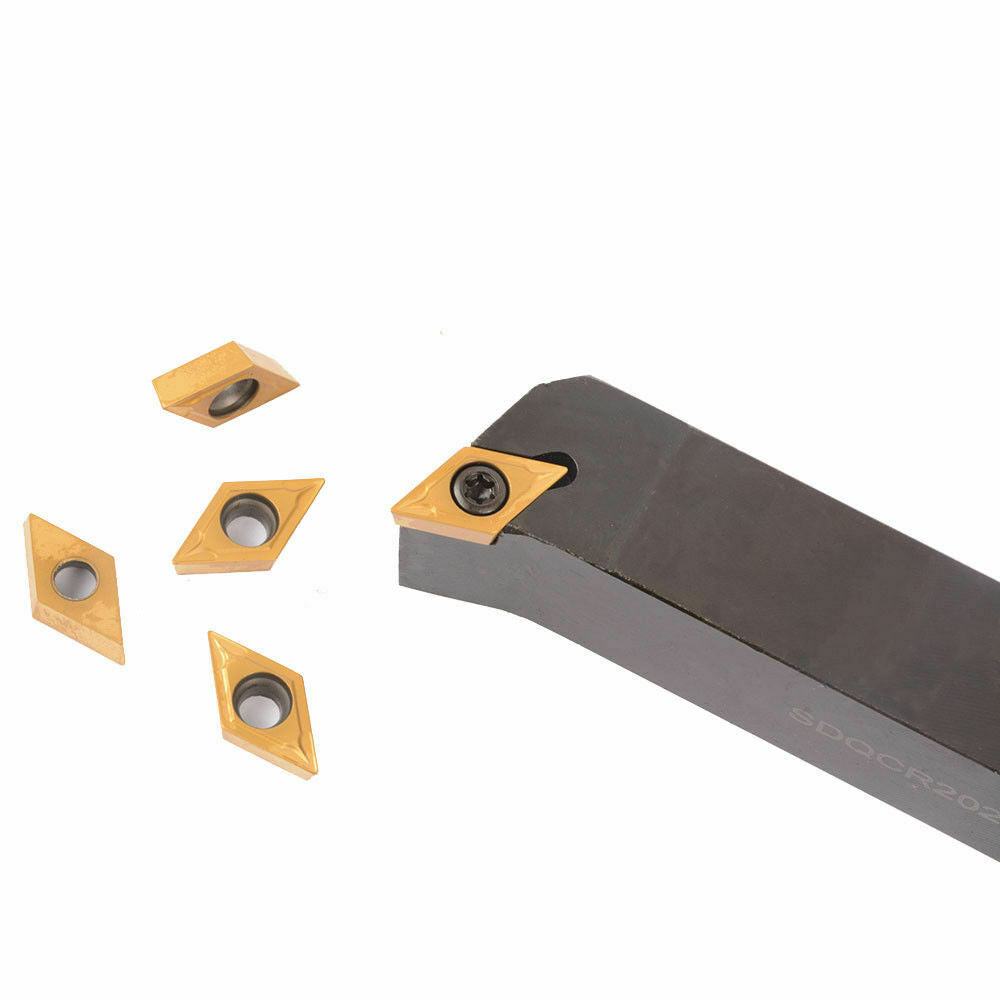107.5° SDQCR2020K11 Lathe External Turning Tool Holde +DCMT11T304 Turning insert