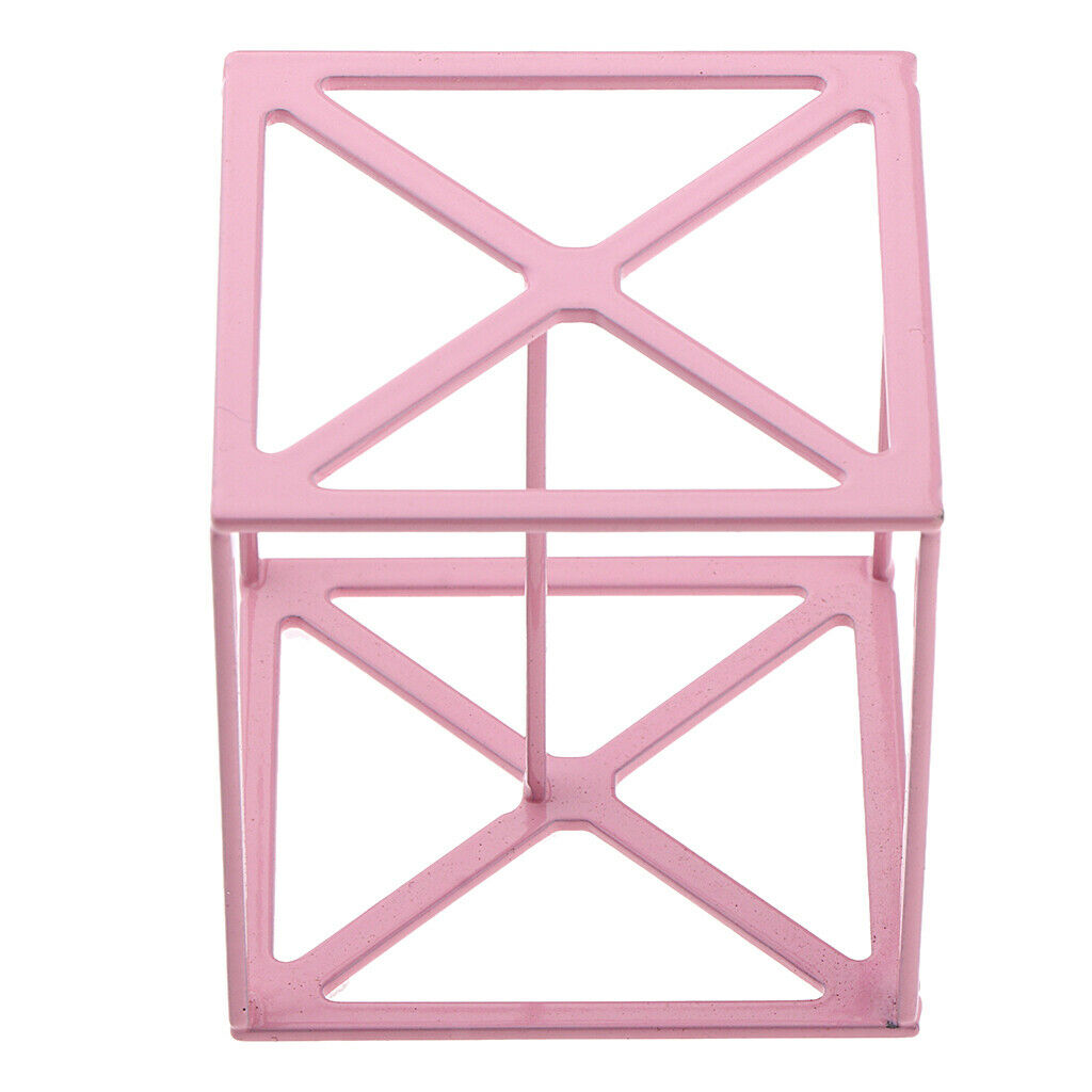 Makeup Powder Puff Display Stand Holder Sponge Organizer Drying Shelf Rack Pink