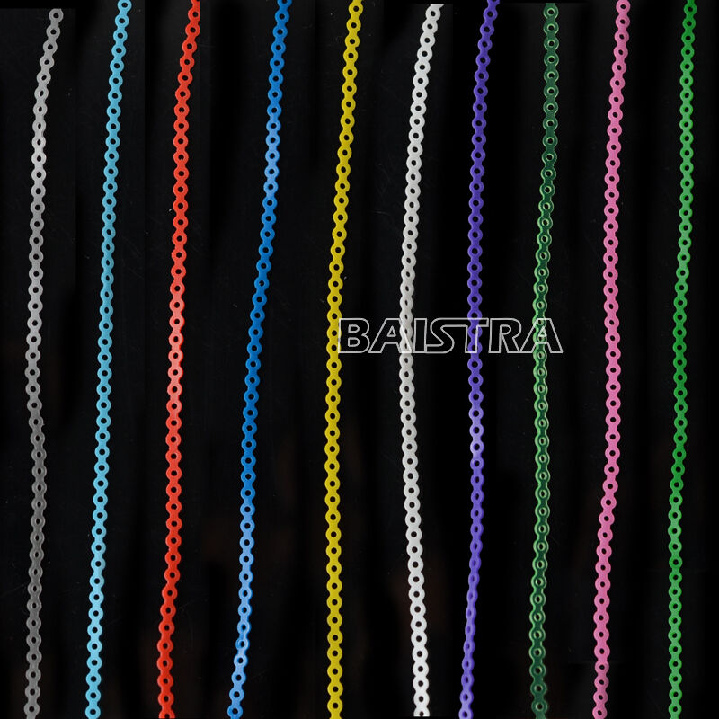 10 Rolls Dental Ortho Elastic Chains Ultra Power Short Chain Mixed Continuous