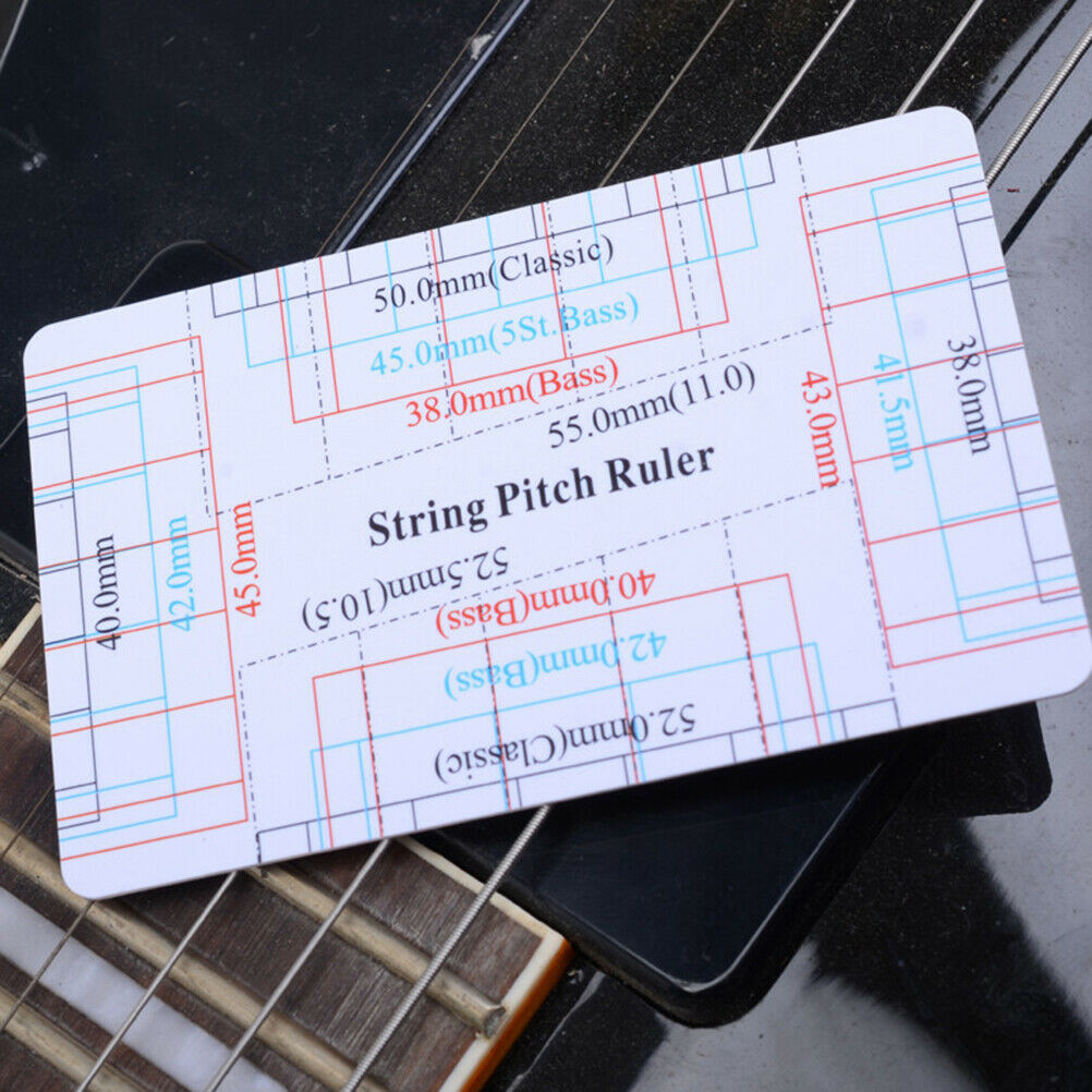 1PC Guitar String Action Gauge String Pitch Ruler Guitar Bass Measuring To.l8