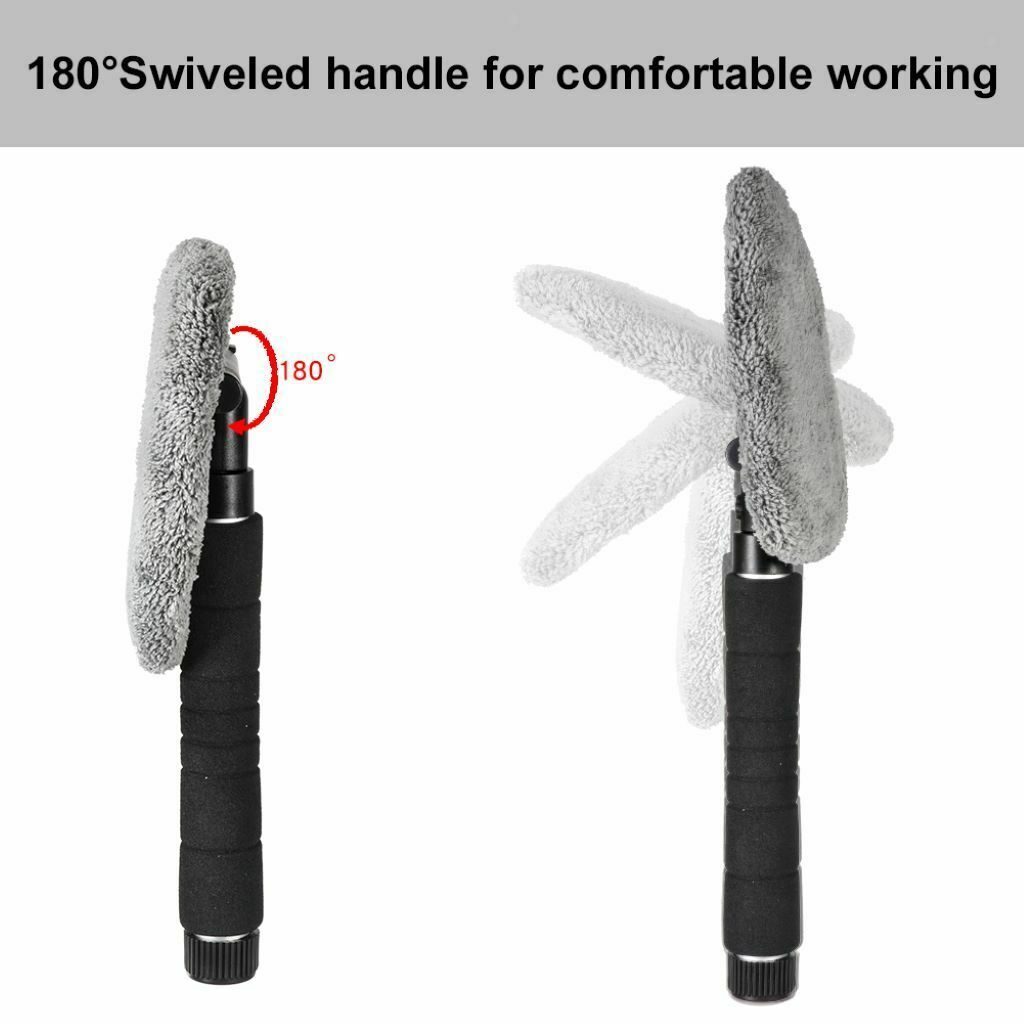 Microfiber Retractable Windshield Cleaner Set Kit 5 Pack Window Fabric