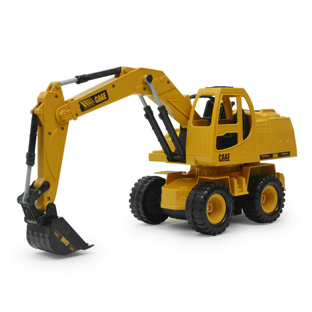 2.4G Radio Remote Control Excavator Construction Vehicle for Kids, Plastic