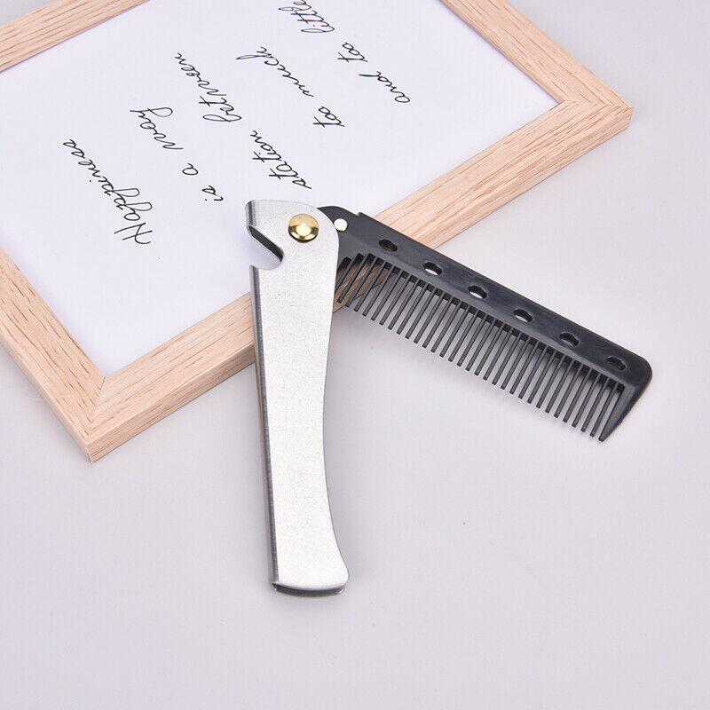 Portable Folding Pocket Combs Oil Head Portable Beard Combs Hair Styling .l8