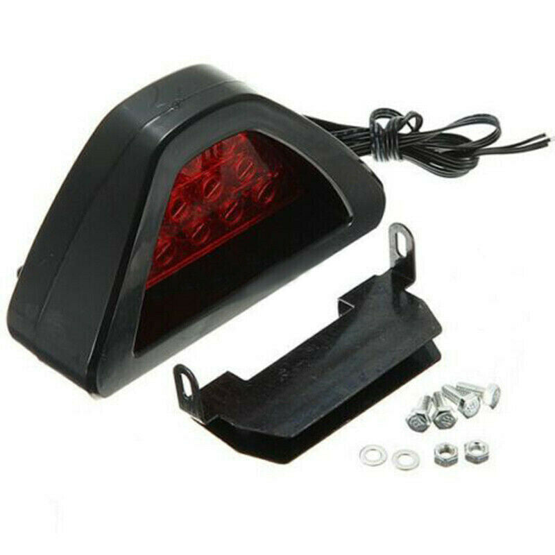 12V Car Sporty F1 Style Triangle 12LED Rear Stop Tail Third Brake Light Lamp Tt