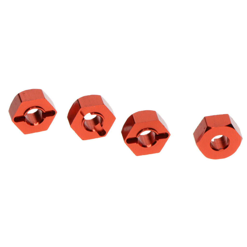 4pcs 1/18 Upgraded Accessories Wheel Hex Hub Adapter for RC Car Red