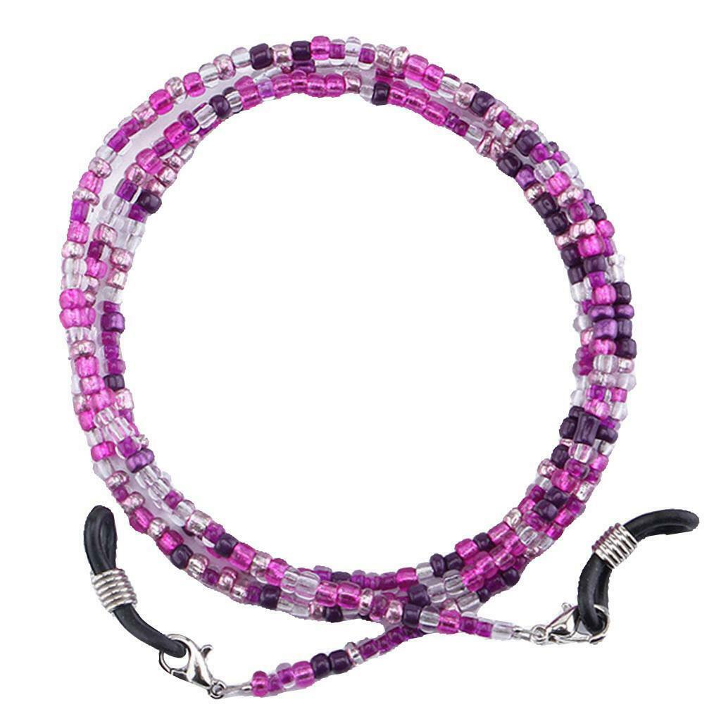 3pcs 69cm Beaded Eyeglass Holder Retainer Glasses Cords Straps Necklace