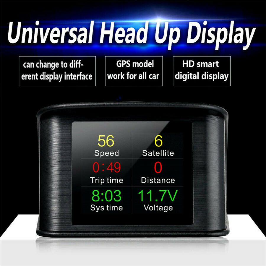 car driving information display OnBoard Computer Digital Meter Gauge speed alarm