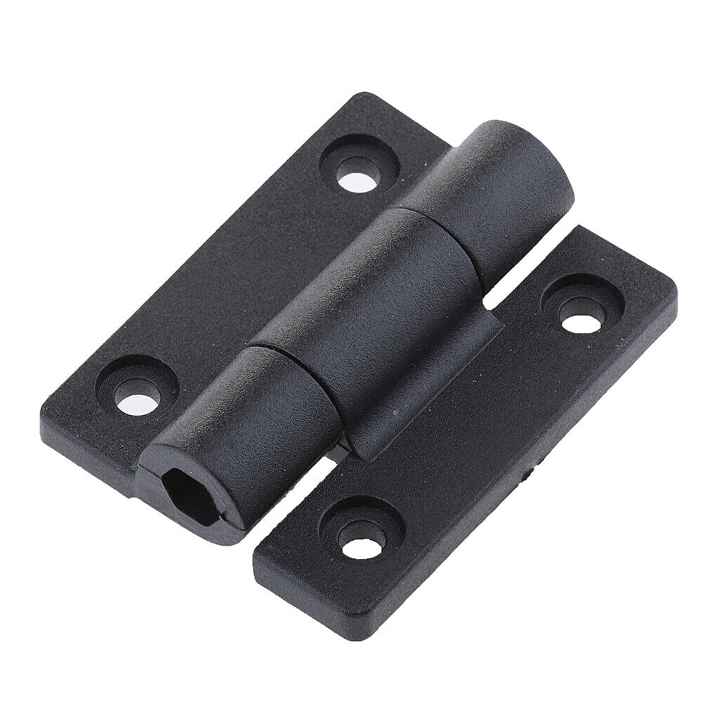 56mm x 43mm 4 Countersunk Holes Torque Position Control Hinge White+Black