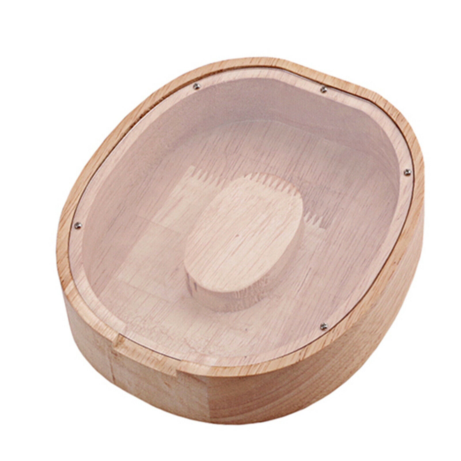 Wooden Letter O Shaped Piggy Bank Coins Saving Box Storage Decoration Craft