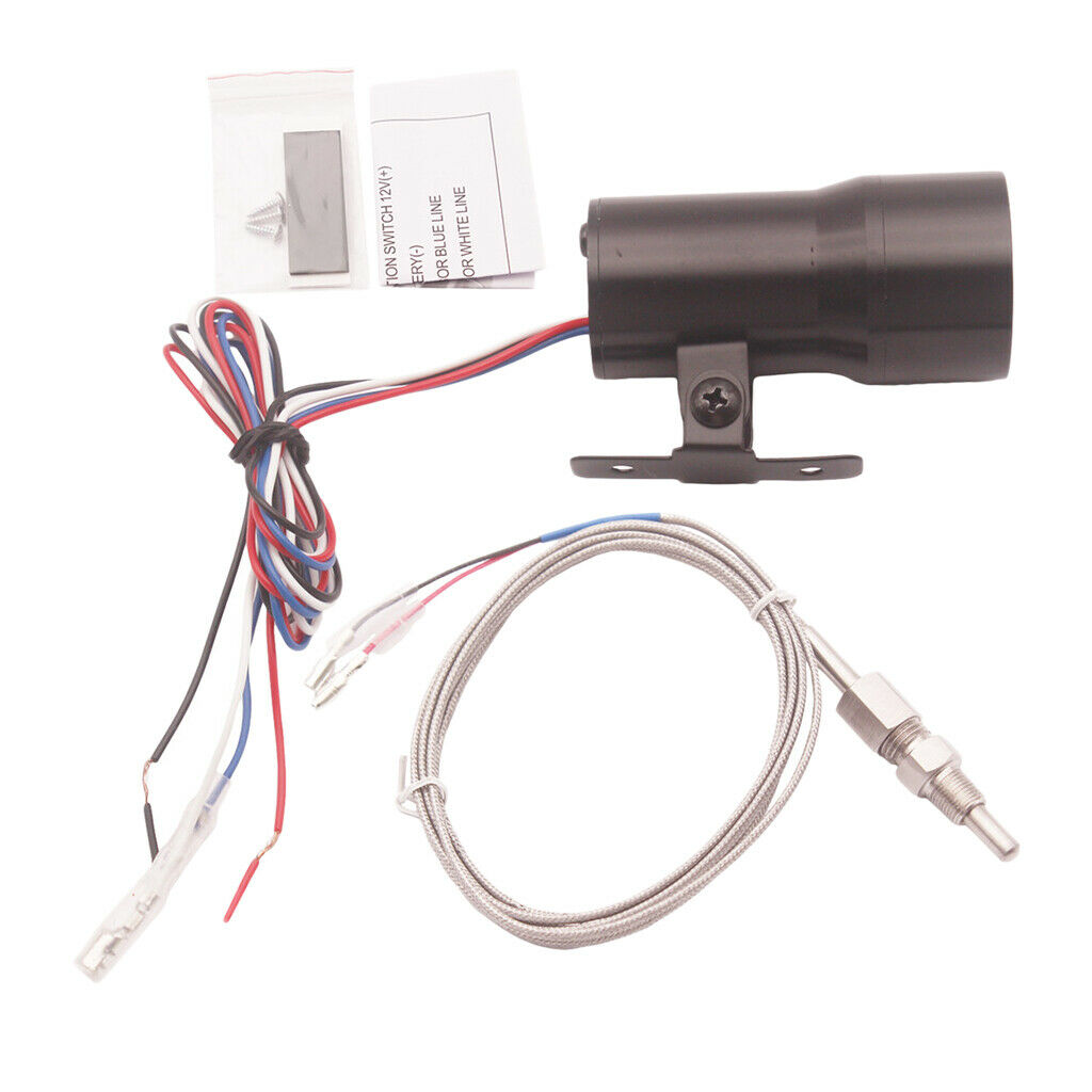 1.5" / 37mm Digital LED Exhaust GAS Oil Temp EGT Gauge w/ Sensor for Vehicle