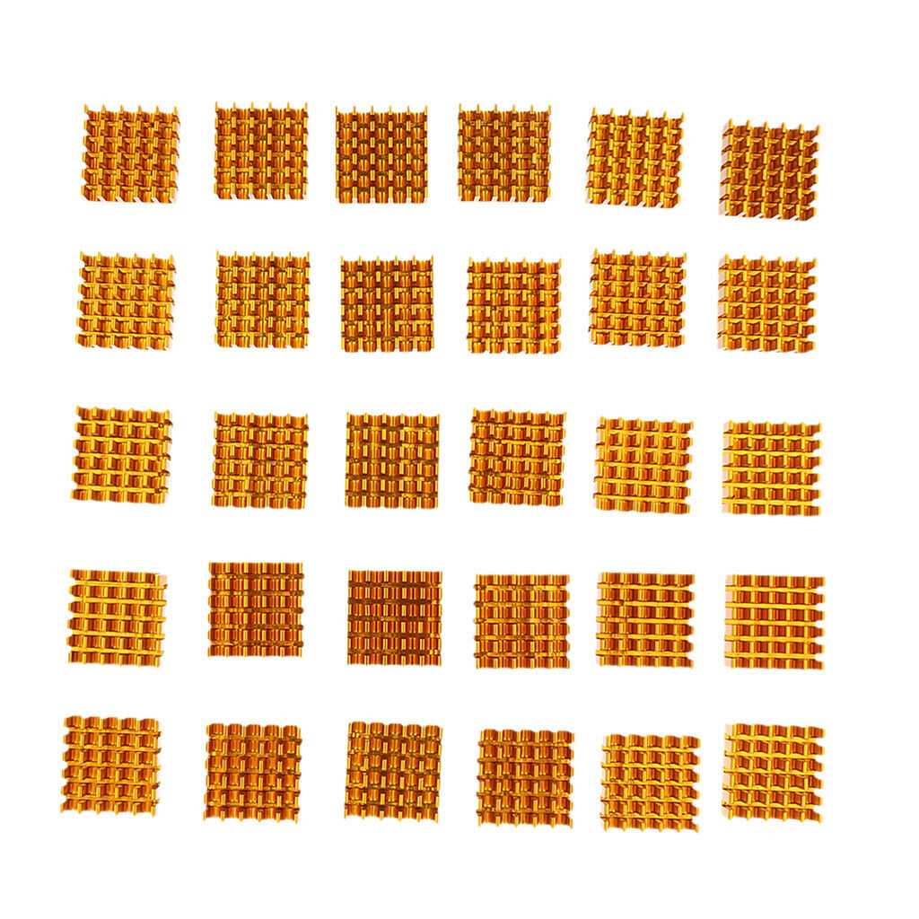 30 Pieces Aluminum Heat Sink Cooling Fin 22x22x10mm for IC Led Chip 3W