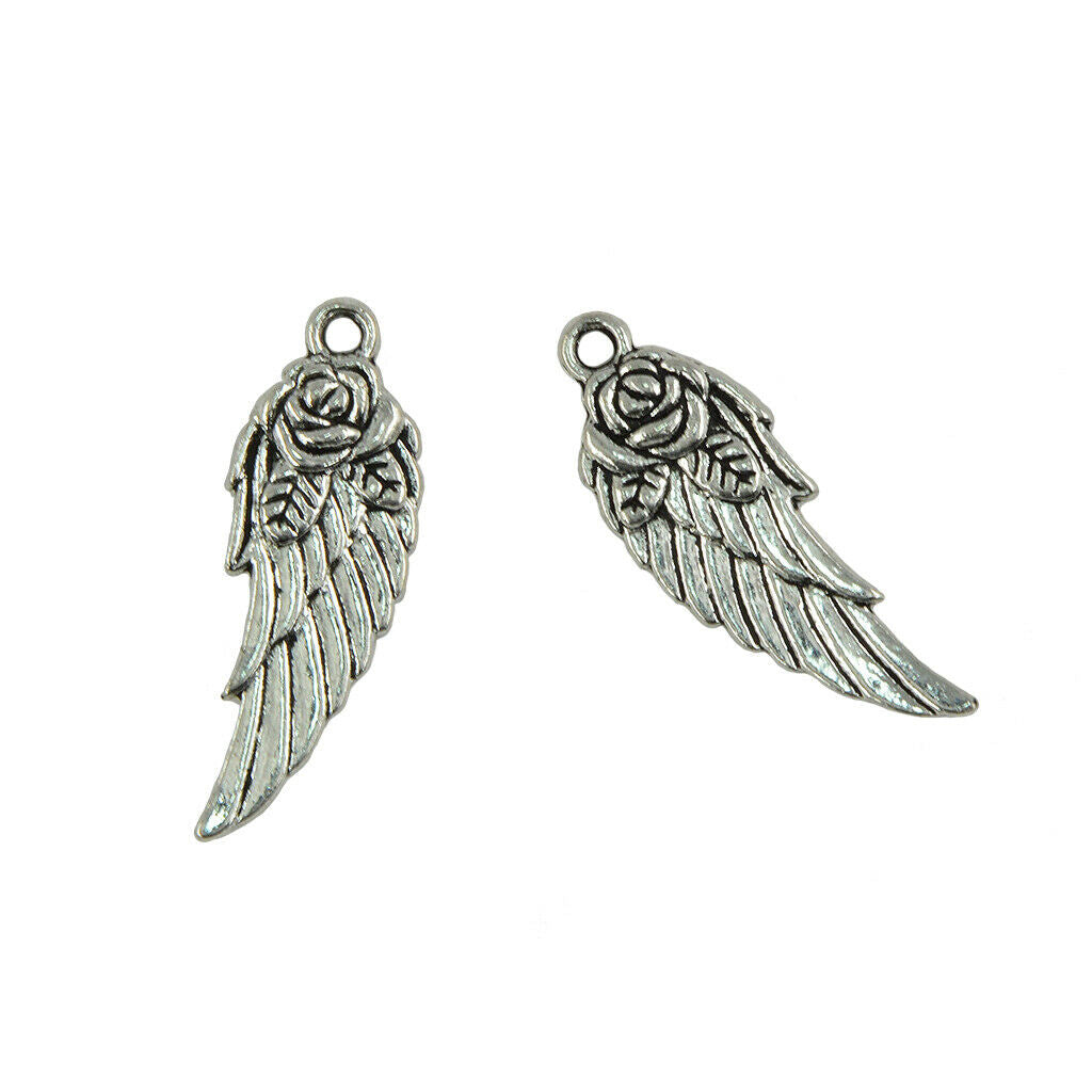 30Pcs Angel Key Pendant Charms Bead Jewelry Decoration for Necklace