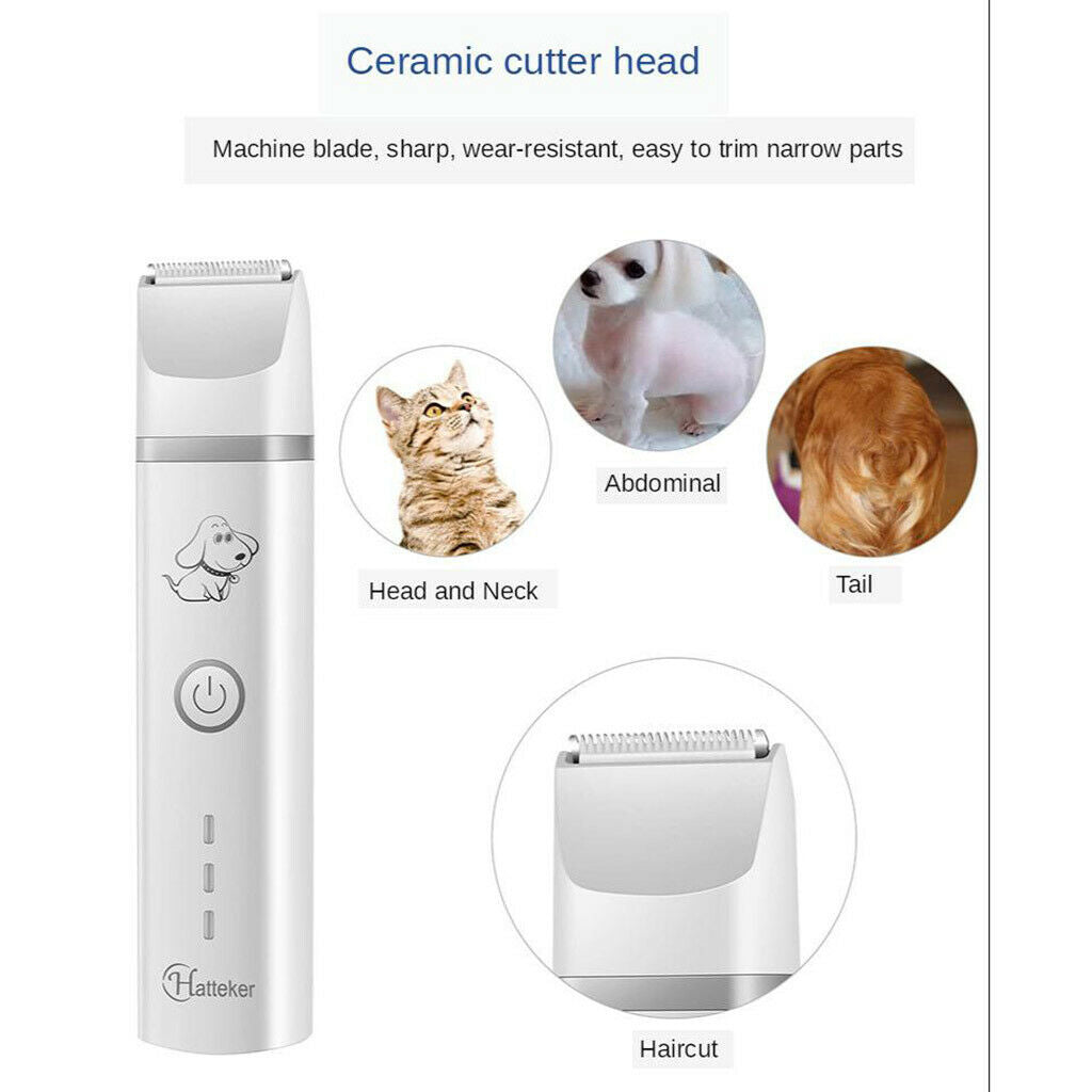 3 In 1 Puppy Shaver Clippers USB Cordless Pet Hair Trimmer Grooming Kit