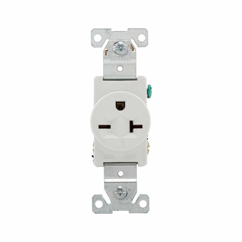 1pcs - EATON 5461W 20A 250V NEMA 6-20R Industrial Grade Single Receptacle