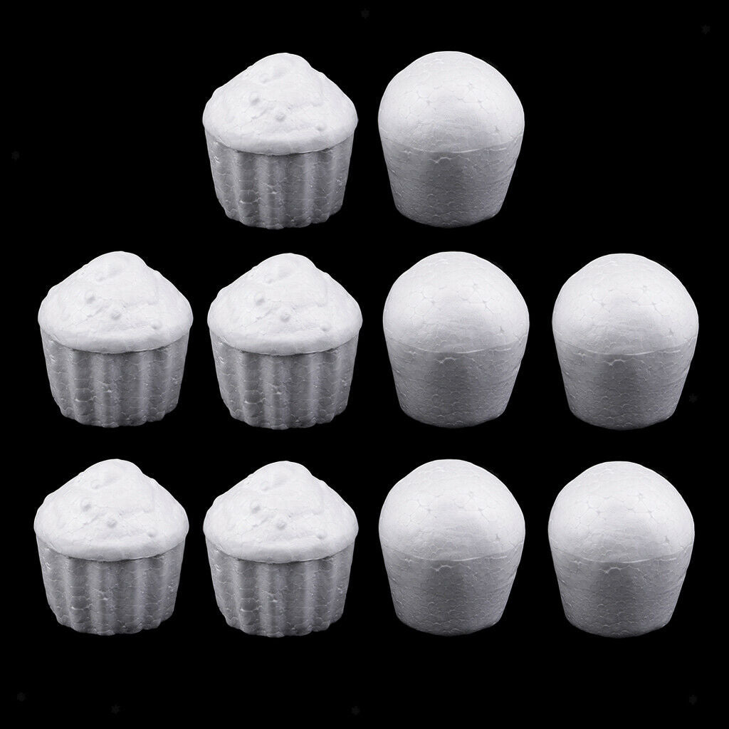 10Pcs Cake Shape Styrofoam Foam DIY Christmas