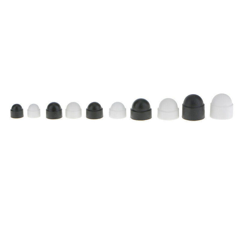 10 Pcs M6 10x13mm White Dome Bolt Nut Protection   Cover for Hexagon Screw