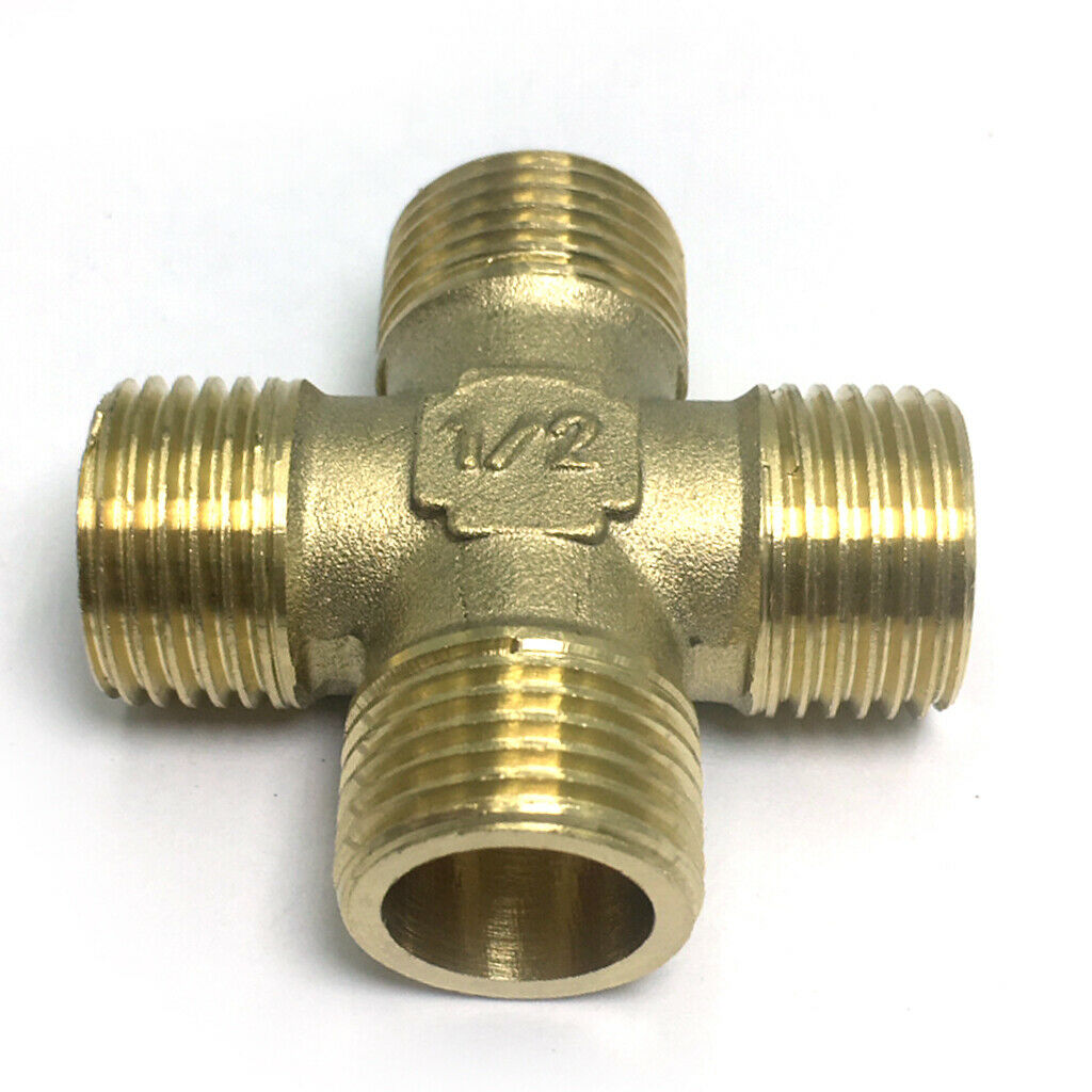 DN15 1/2inch Male Coupling Brass Pipe Fitting Connector, Plumbing Adapter