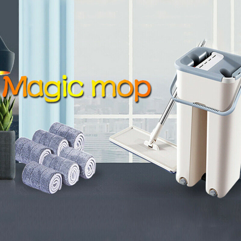 Dry Wet Flat Floor Mop Washable Microfiber Cleaning Pads Home Floor Clean Gj TL